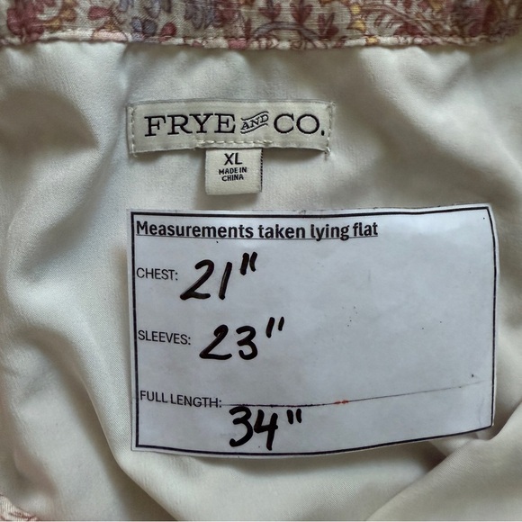 Frye and Co Long Sleeve Boho Dress- Size XL - Picture 9 of 10